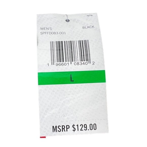 Spyder Logo Black Half Zip Knit Pullover Fleece Pockets Hoodie Sz L New - Picture 10 of 11